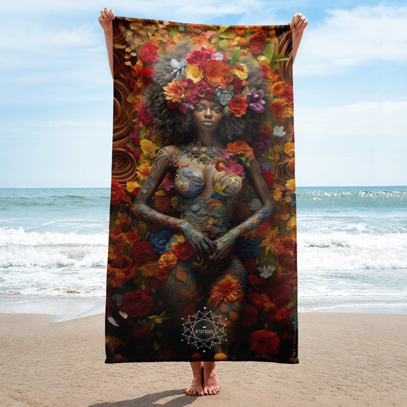 Ezili Goddess Lightweight Beach Towel