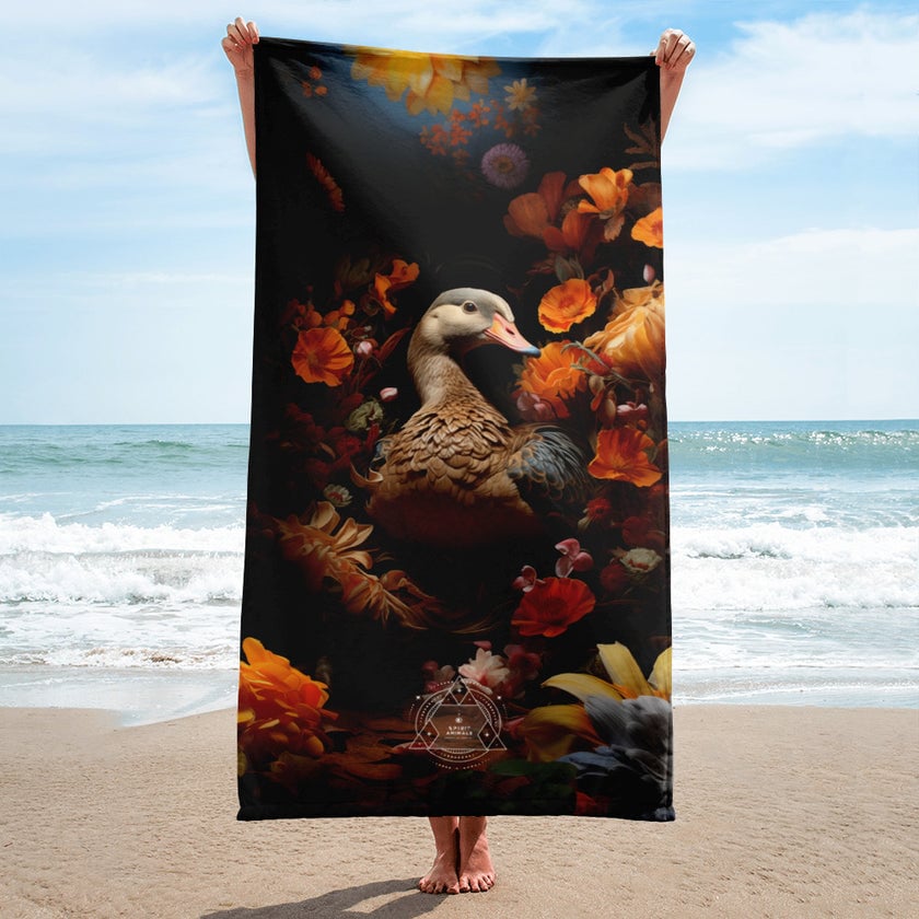Goose Spirit Animal Lightweight Beach Towel