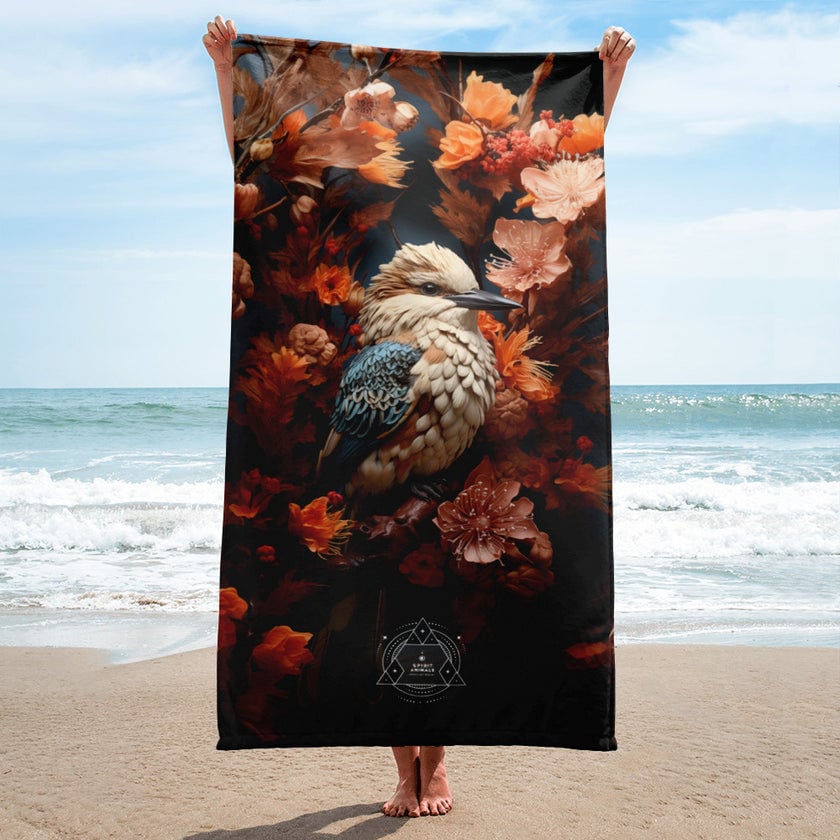 Kookaburra Spirit Animal Lightweight Beach Towel