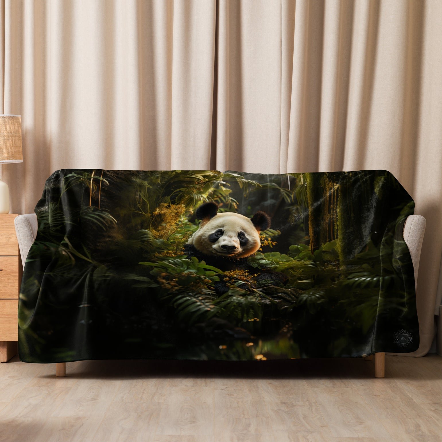 Panda Spirit Animal Sherpa Blanket