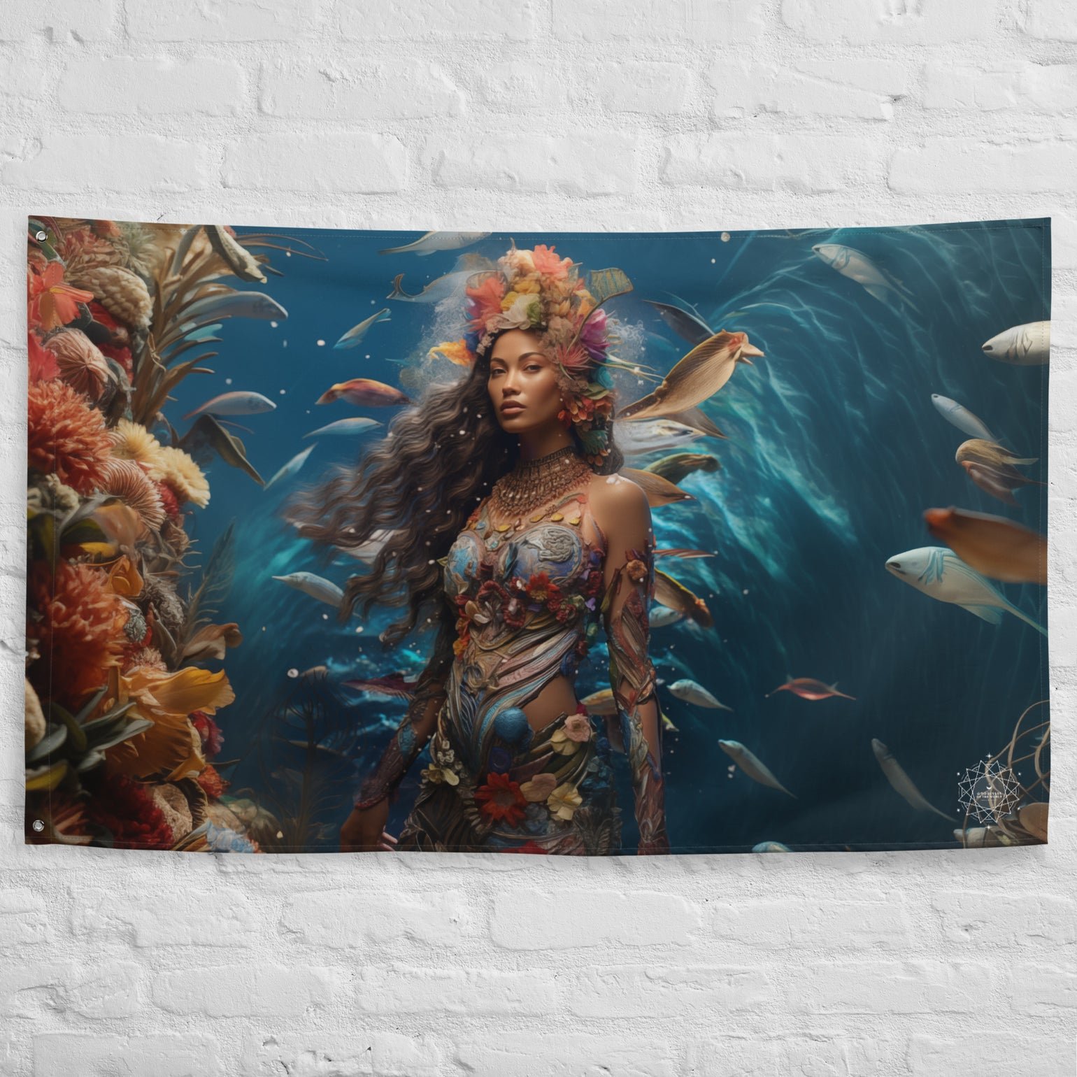 Vairaumati Goddess Flag Wall Art