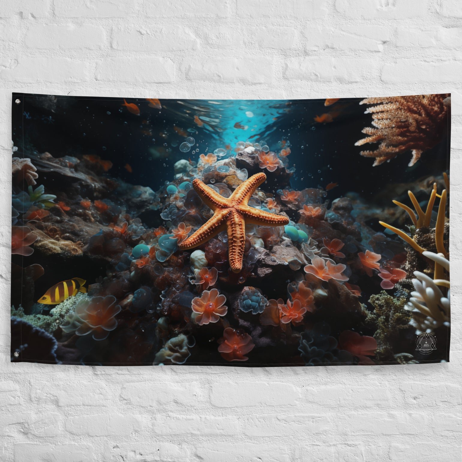 Starfish Spirit Animal Flag Wall Art