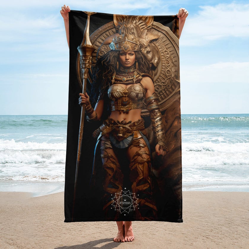 Anat Goddess Lightweight Beach Towel