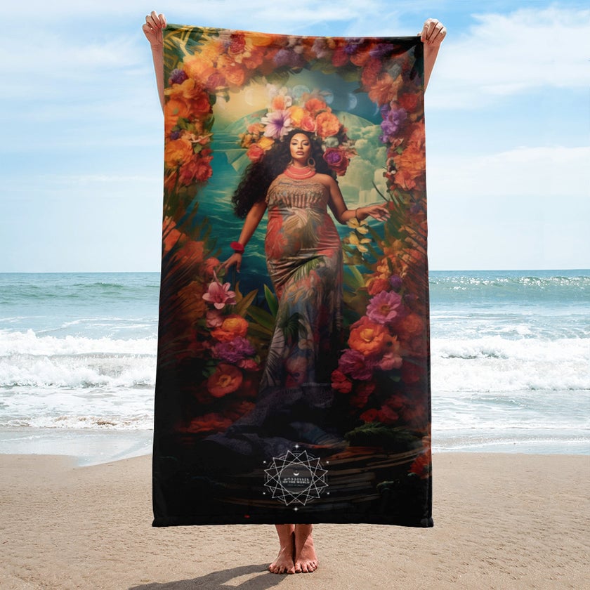 Hina Goddess Lightweight Beach Towel