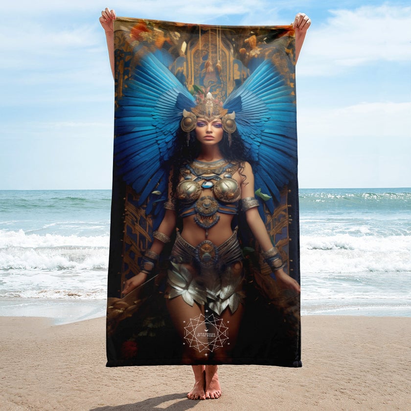 Isis Goddess Lightweight Beach Towel