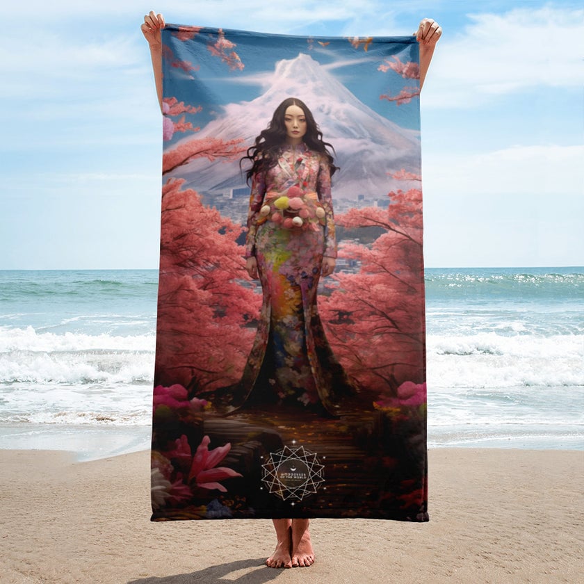 Konohanasakuya Goddess Lightweight Beach Towel