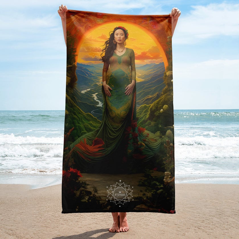 Mau Thuong Ngan Goddess Lightweight Beach Towel
