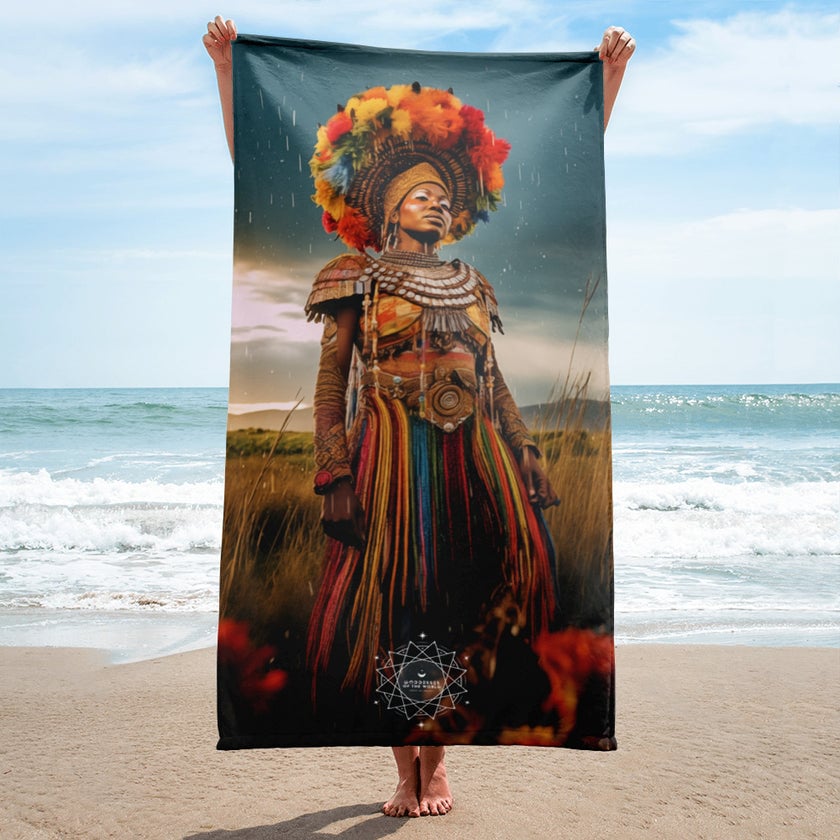 Mbaba Mwana Waresa Goddess Lightweight Beach Towel