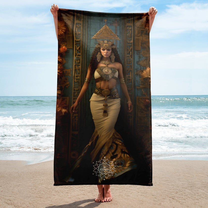 Nisaba Goddess Lightweight Beach Towel