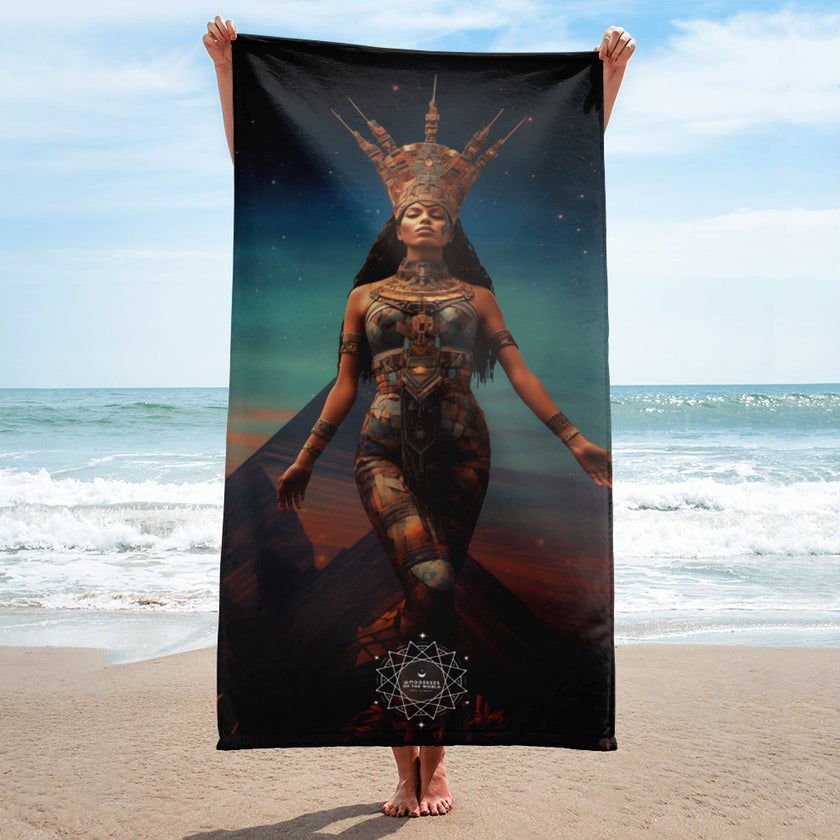 Nuit Goddess Lightweight Beach Towel