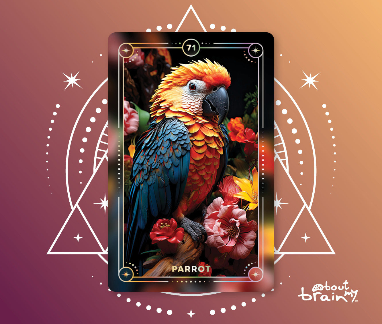 Banner Spirit Animals About My Brain Institute - Parrot