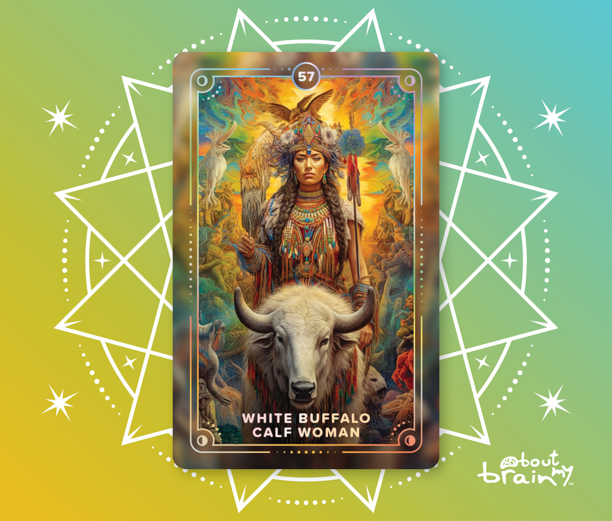 Banner Goddesses Of The World About My Brain Institute - White Buffalo Calf Woman